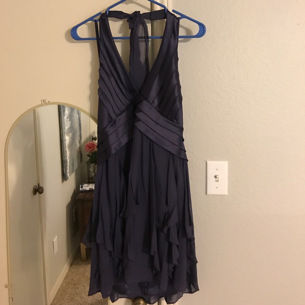 Purple Low Cut BCBG Maxazria Dress